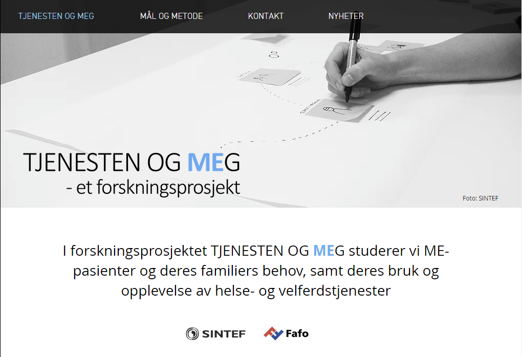 Nettsiden tjenestenogmeg.com